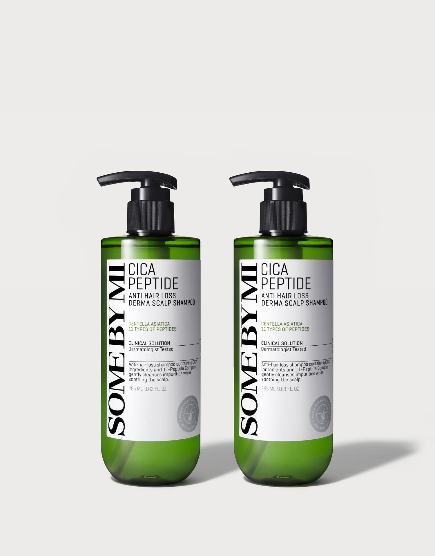 [1+1] Cica Peptide Anti-Hair Loss Derma Scalp Shampoo [285ml]