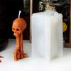 Skeleton Head Silicone Molds for Candle Soap Gypsum Decorations, Halloween Candle Molds for Making Halloween Present