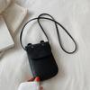 Mini PU Leather Flap Women Crossbody Bags Cute Trendy Small Purses Waterproof Phone Shoulder Bags Solid Color Casual Handbag