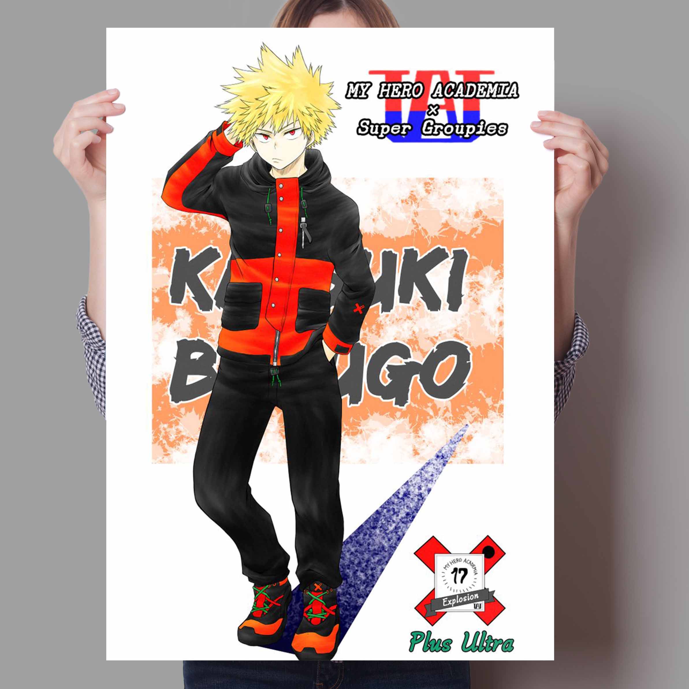 

Плакаты и принты Boku No Hero My Hero Academia аниме Бакуго Кацуки/Мидория Изуку искусство домашний диван Настенный декор холст постер A4 21x30cm No Frame