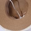 Damen-Strohhut mit Spitzen-Schleife, Sommer-Strandurlaub, Sonnenhut mit UV-Schutz
