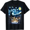 Vánoční strom Hvězdná noc Van Gogh Zimní říše divů Tričko