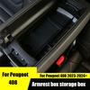 For Peugeot 408  Armrest Box Storage Box Interior Modification Special Decorative Storage Box Supplies