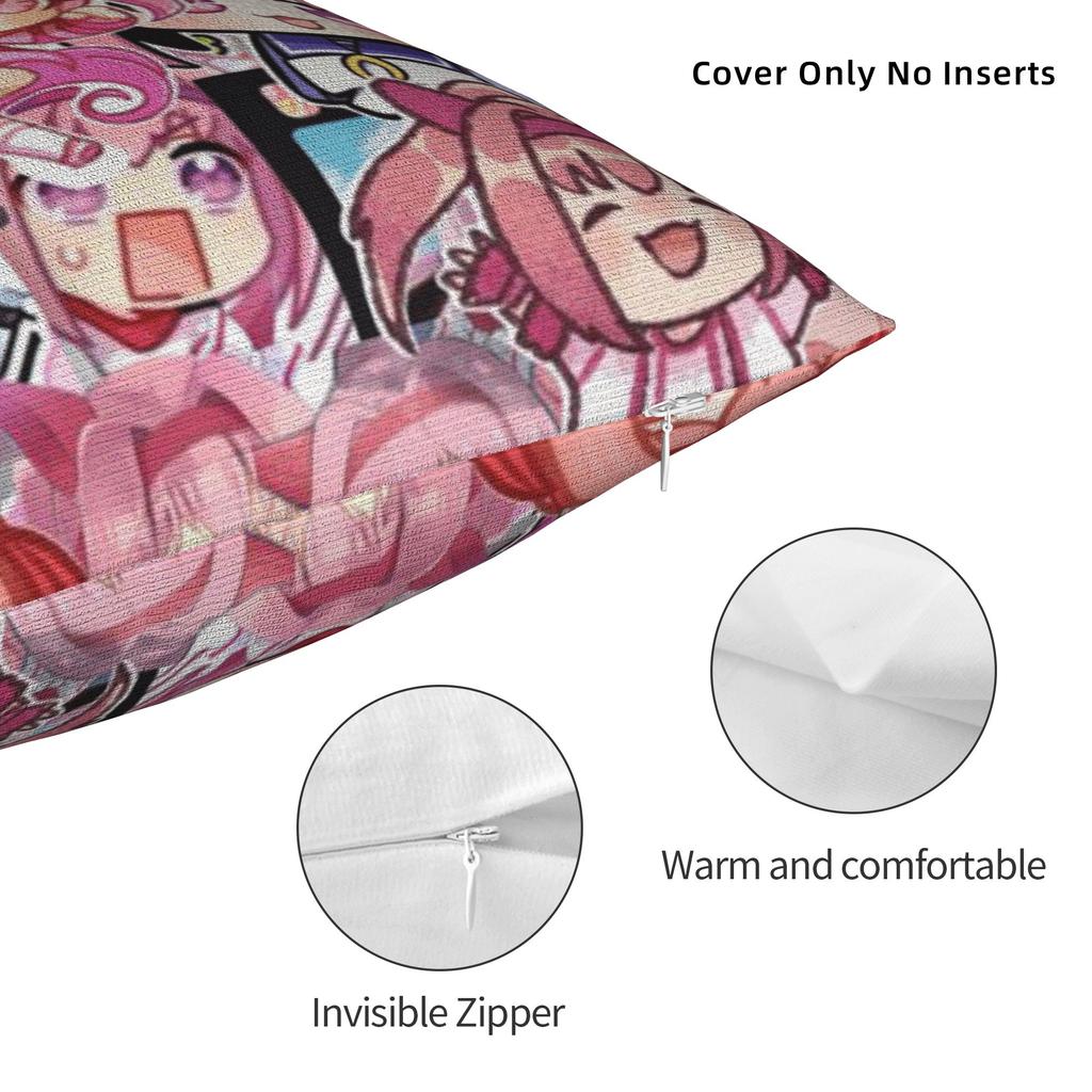 Haru Urara Pillow Case Umamusume Soft Pillow Cover Retro Trendy Pillowcases For Couch Sofa Bedroom