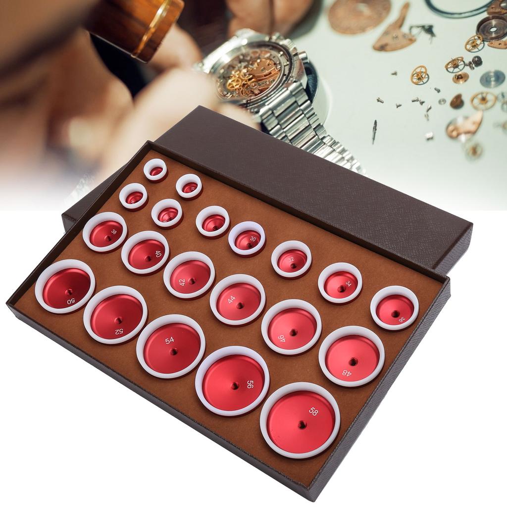 Capping Machine Dies 20 Sizes with Nylon Cover Watch Back Cover Pressing Machine Accessory