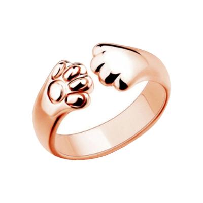 Wunderschöner Fingerring Pfote weiblich zart