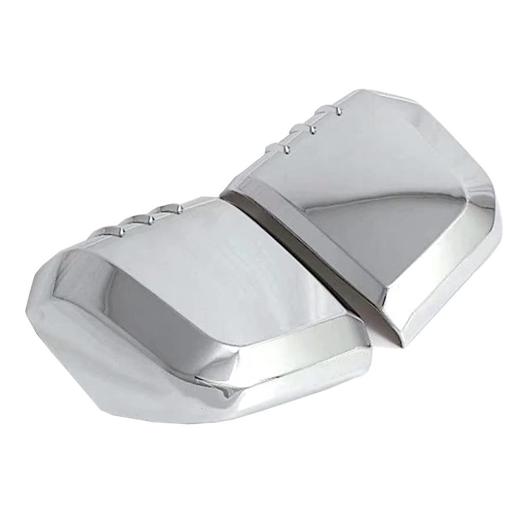 Door Mirror Covers for Toyota Hiace 200 Series Side Mirror Covers with Aero Available In 3 Colors (6th Generation), Fins, (chrome Plated)