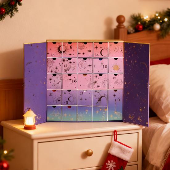 Crochet Society Adventní kalendář 2025 25denní háčkovací odpočítávací kalendář pro pletaře DIY řemeslný vánoční odpočet s návody na přízi