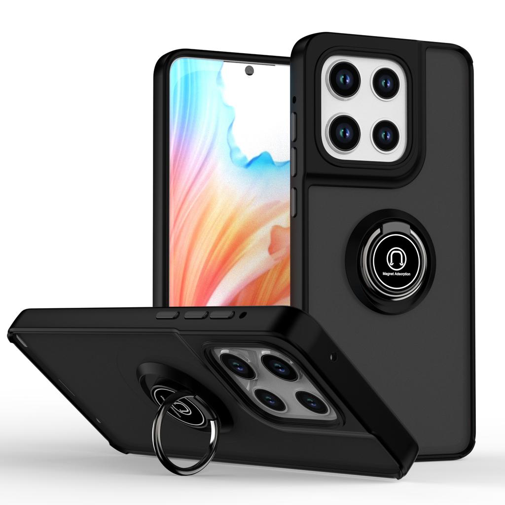 Armor Matte Case for Motorola Moto Edge 2025 G Stylus 5G G5G 2025 Edge 50Fusion 50Pro 50Ultra 50Neo Ring Stand Shockproof Cover