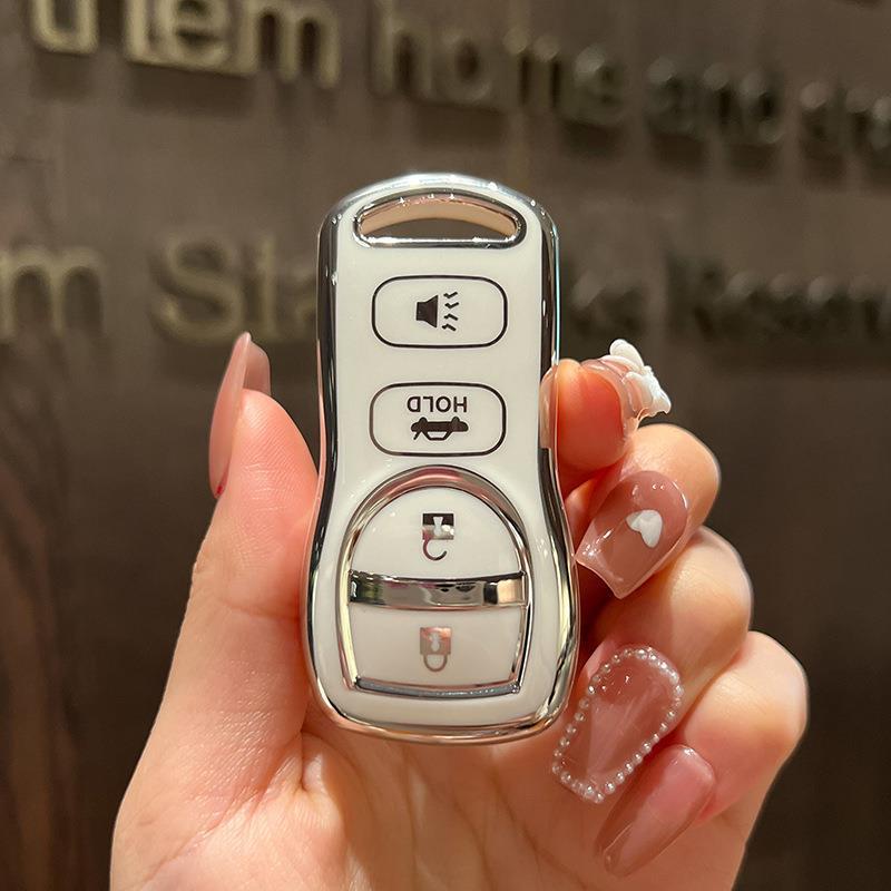 Compatible Key Fob Cover for Dongfeng Nissan Sylphy 09/12/16/18/19 Models (Classic Four-Button)