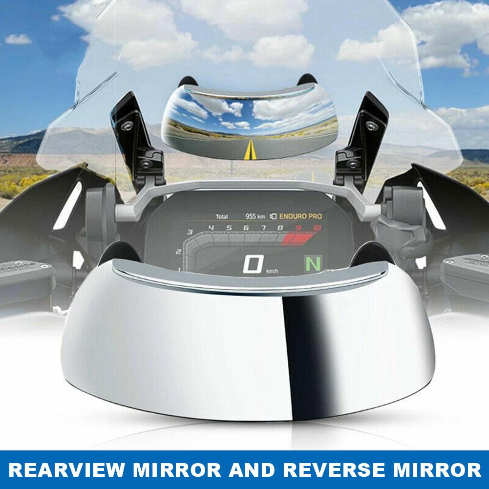 180 Degree Adjustable Motorcycle Windscreen Mirror Blind Spot Mirror Wide Angle Rearview Mirrors Accessories
