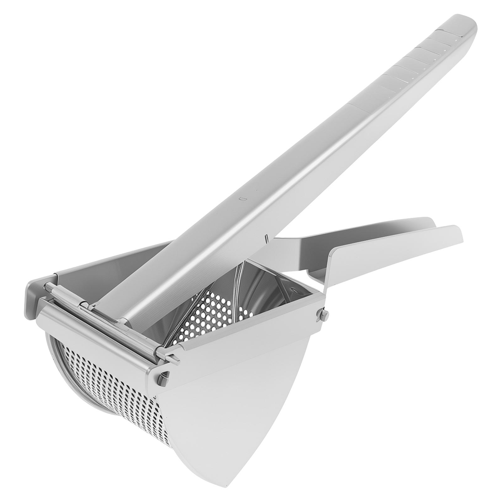 Stainless Steel Potato Masher Manual Potato Ricer Multi-functional Food Ricer Ergonomic Potato Press for Fruit Vegetable Kitchen