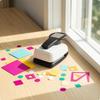 Paper Punch with Lever HandOperated Bicolor Stamp Punching Device for Crafters,