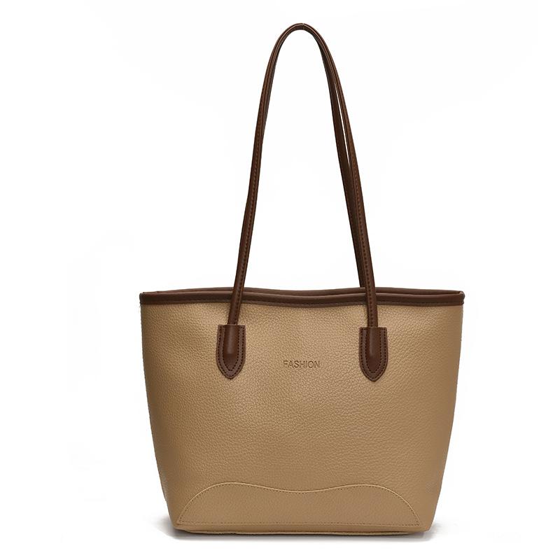 Popular retro bag women's large capacity 2025 new spring casual messenger bag portable bucket bag