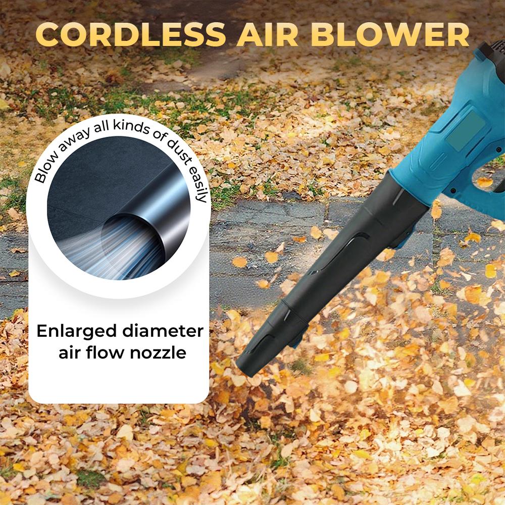 21V Cordless Leaf Blower Lightweight Electric Air Blower Dust Cleaner Collector Power Tools For Makita 18V-21V Battery Pin