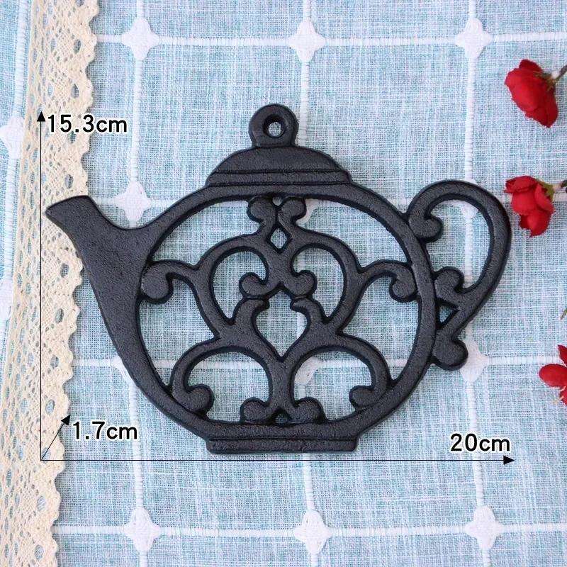 Owl Retro Decoration Ironwork Insulation Rack Water Kettle Style Household Cup Bowl Placemat Cast Iron Kitchen Plate Pot Mats