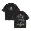  Manga Demon Slayer Tanjirou Graphic T-shirt Vintage Washed Oversized T Shirt Men Women Clothing Summer Cotton Short Sleeve Tees Female Male Clothing 