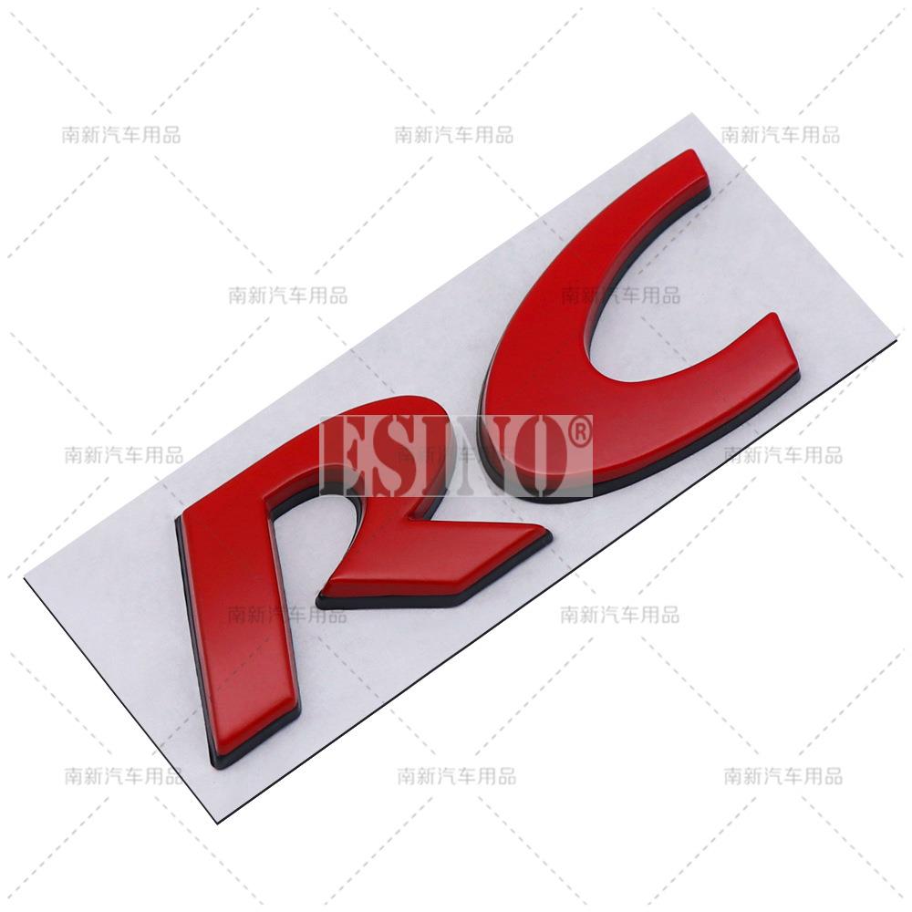 Car Styling RC CC 3D Metal Zinc Alloy Car Badge Body Fender Rear Trunk Adhesive Decal Emblem for Volkswagen VW Passat CC RC Zd4