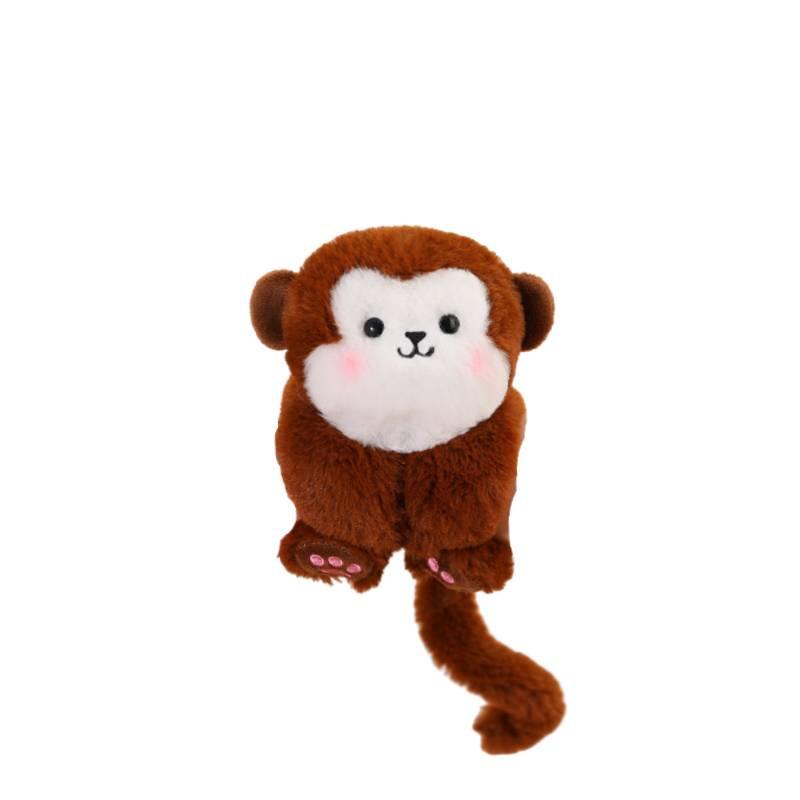 Cute Animal Plush Toys With Snap Bracelet Adorable Elephant And Lion Hand Ring Stuffed Doll For Kids