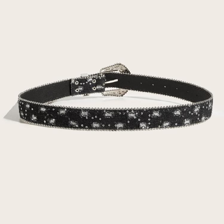 Hot Girl Sequins Waist Belt for Street Dance Jean Casual Wear Trendy Sequins