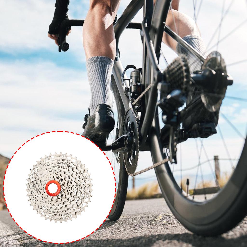 Bicycles 9 Speed Cassette 11-40T Light Weight Road Bicycles Cassette Flywheel for Road Road Bike Accessories Enduring
