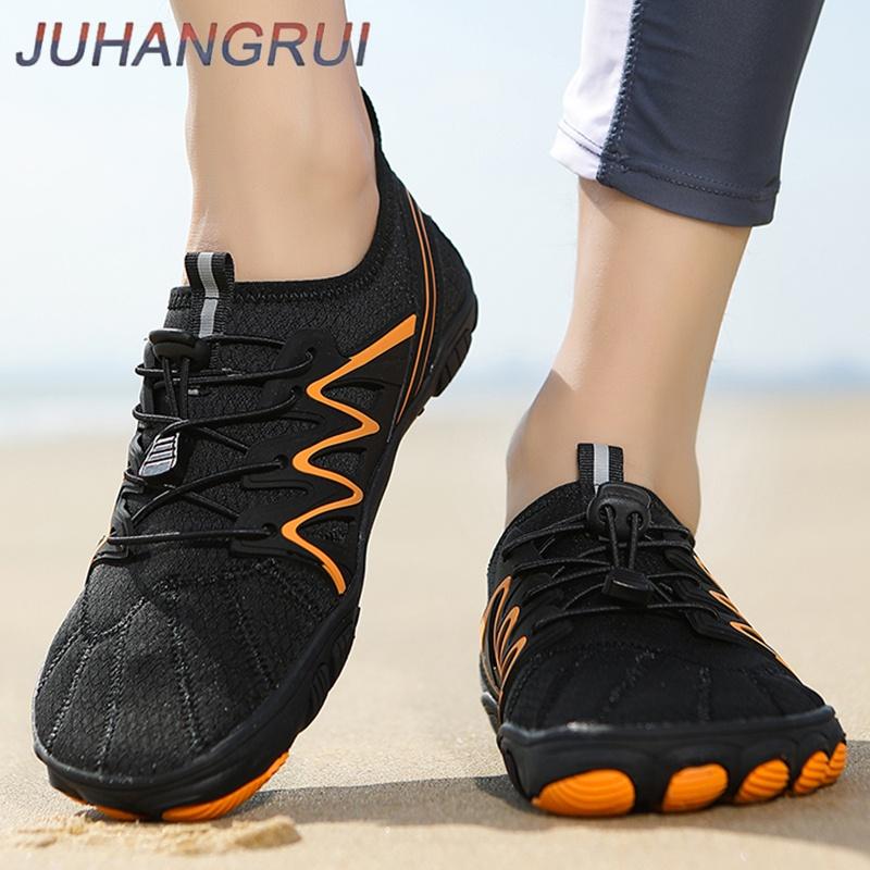 Water Sports Shoes for Mens Womens Quick Dry Non-Slip Five Finger Shoes Outdoor Wading Swimming Barefoot Aqua Shoes Lightweight