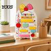 Reusable School Board Personalized First Day of Wooden Sign, Erasable Back to Sign Board, Cute Classroom Decor, Keepsake Memory Tracker