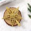 Christmas Tree Topper Star Decor Plastic Ornament Treetop Decoration Shatterproof Office Hotel Party