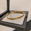 Exquisite Stackable Roman Numeral Diamond Bangle in Light Luxury