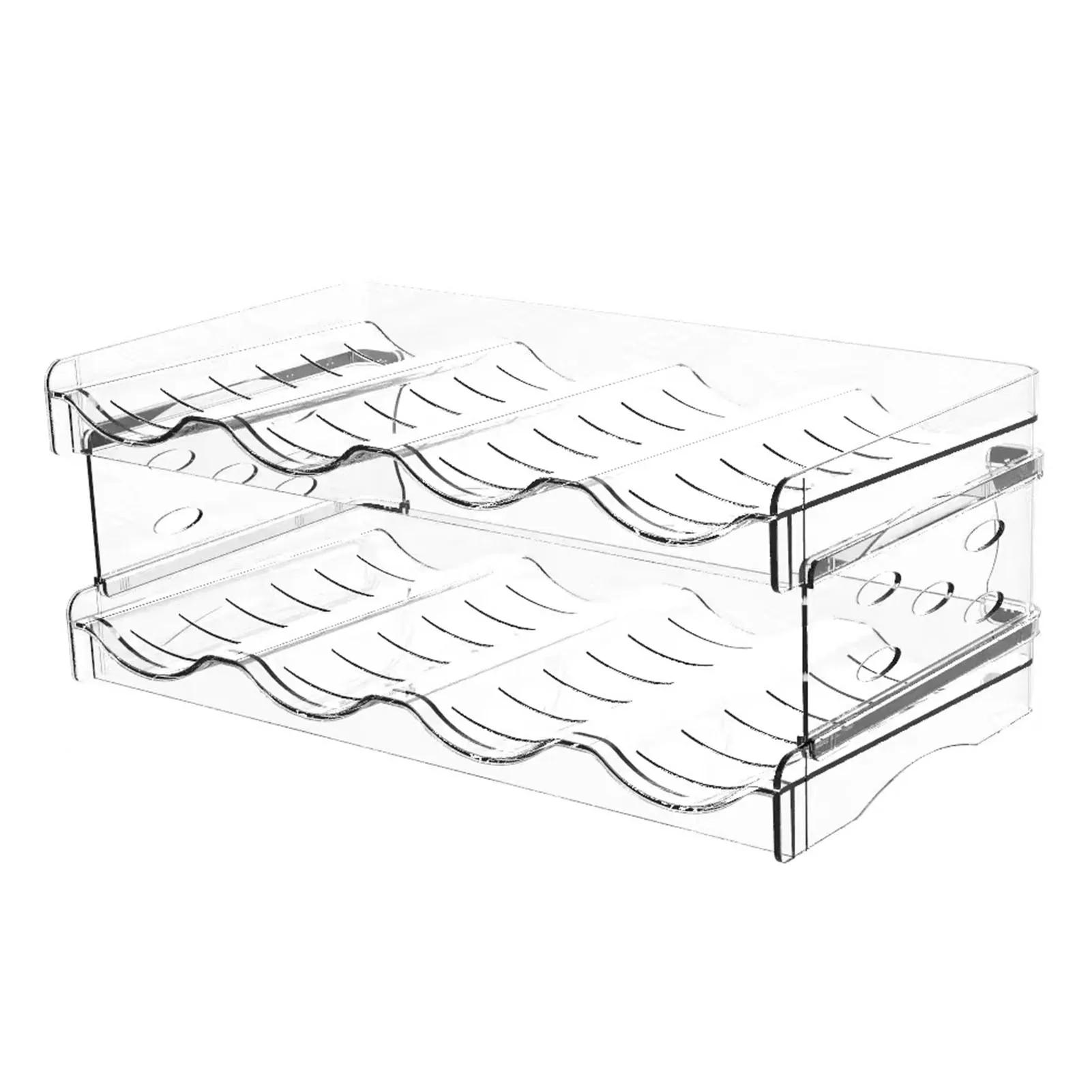 

Foldable Wine Rack Stackable Holder Bottle Storage Refrigerator Organizer Cabinet Pantry Free-Standing Tumbler Can Beer Holder