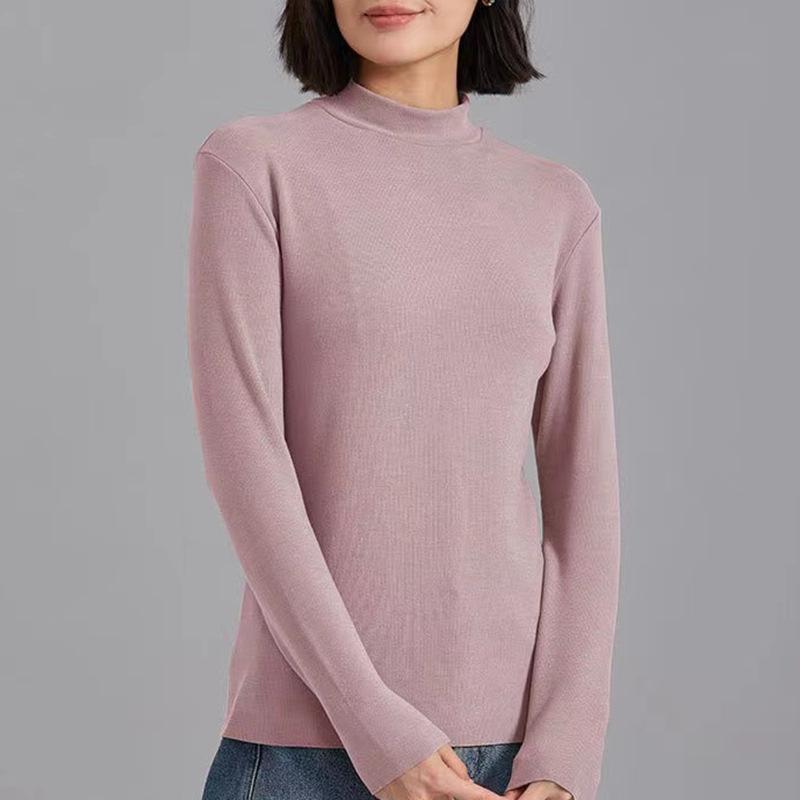 

Новая осенняя и зимняя одежда с полувысоким воротом, которую можно носить на улице, чтобы согреться. Воротник-стойка, облегающее тело. XL