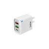 Dual USB & 1C Port 12W Multi-Port Charger - EU/US/UK Compatible