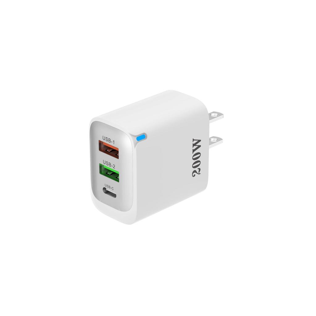 Dual USB & 1C Port 12W Multi-Port Charger - EU/US/UK Compatible