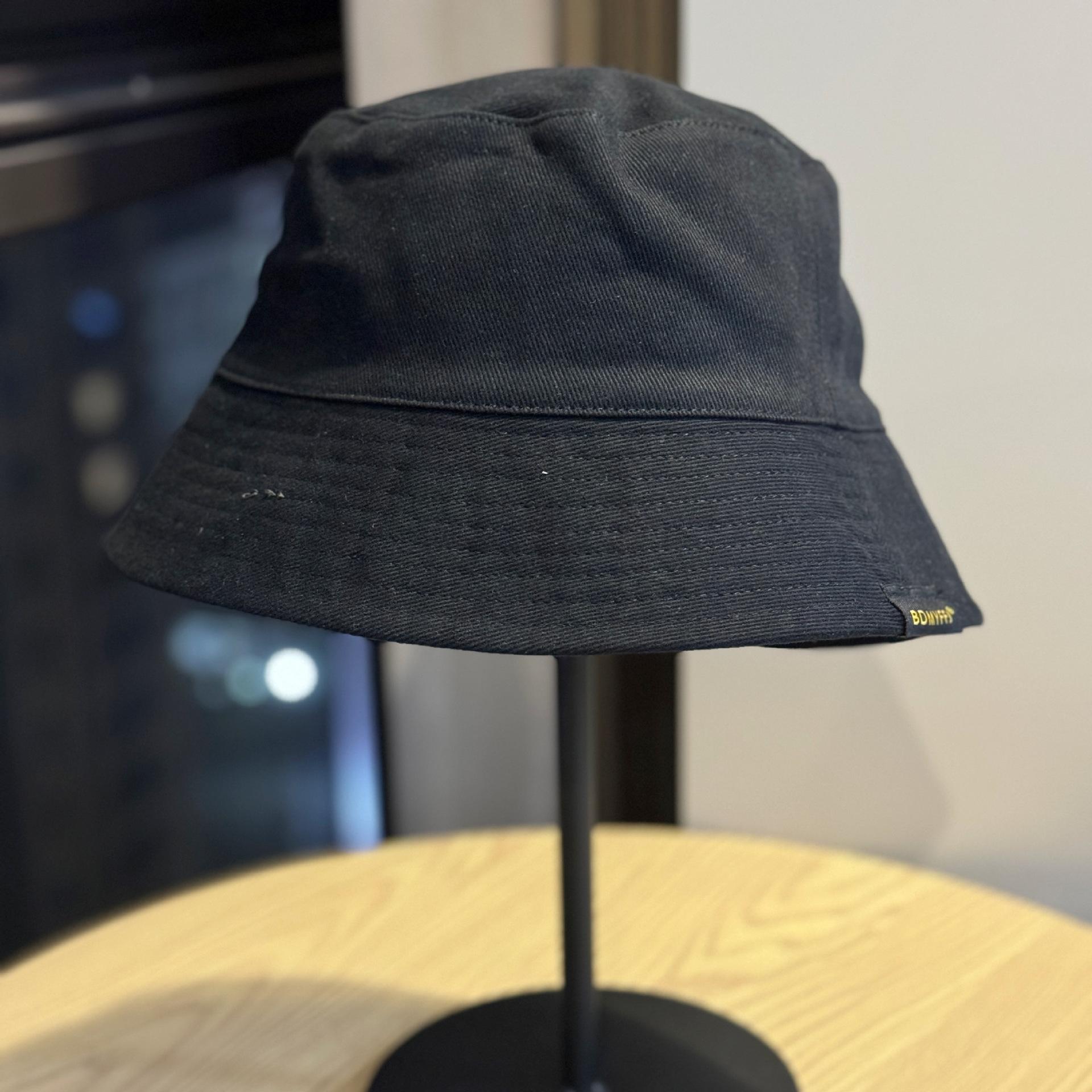 

Korean-style fisherman hat for men, hip-hop trendy sun hat, sun protection hat with large brim, popular summer hat for men Adult54-60Adjustable чёрный