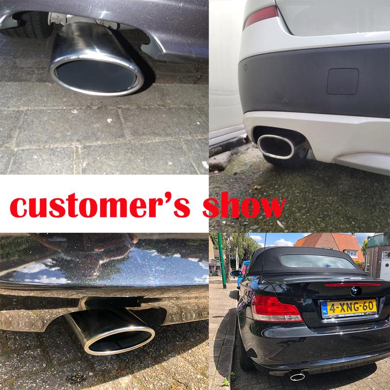 Tłumik wydechowy ze stali nierdzewnej końcówka rury pokrywa dla BMW serii 3 318 E90 E91 320d 318d 318i E92 E93 X3 F25 20i 28i E83 2.0i