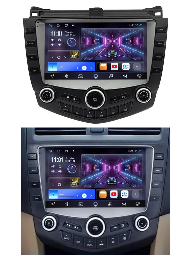 2 Din Carplay Android Auto Car Radio For Honda Accord 7 (2002-2008)  GPS Navigation Video Multimedia Player AHD