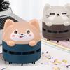 Mini Handheld Desktop Vacuum Cleaner Portable USB Rechargeable Cleaner Cartoon Shape Eraser Dander Confetti Cleaning Brush