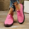 Autumn new casual single shoes women's beef tendon soft sole hand-stitched middle-aged and elderly mother shoes women's shoes spot wholesale