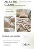 Minimalist Solid Color Cotton Quilt Set: Soft, Skin-Friendly, Machine-Washable Summer Quilt for Dorms (4-Piece, Single/Double).