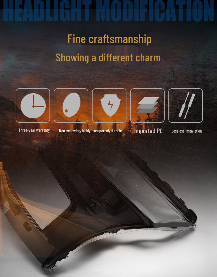 19-22 Model Patrol Front Headlight Transparent Cover