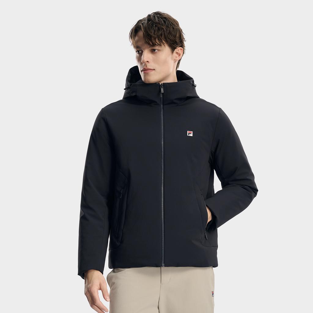 Fila Heritage Fashion Simple Business Casual Trendy Warm Comfortable Classic Down Jacket Men Outerwear Legendary-Blue F11M618907FNV