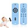 MAEXUS Baby Remote Teething Early Educational Chew Unisex Toy for Babies Months Toy, Food-Grade Silicone, Washable, Toy, 3-24 (Blue)
