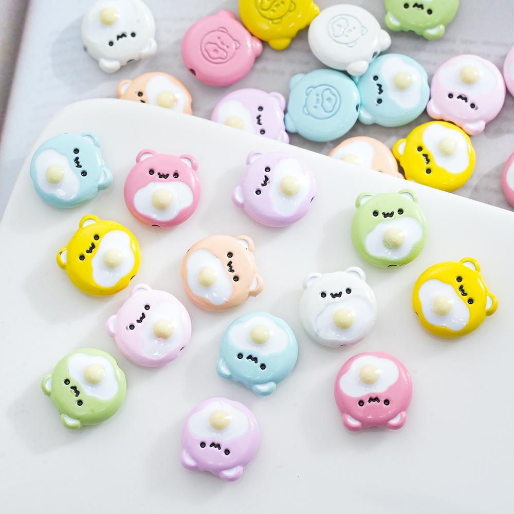 

Цвет Милый Ветер Пашот Яйца Медведь Бусины Краска Сплав Сделай Сам Бисером Бусина Разделитель Ожерелье Цепочка для Мобильного Телефона Ювелирные Аксессуары 5 pieces