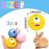 1 Piece Cute Big Eyed Design, Pet Rubber Grinding Teeth Cleaning Ball, Squeaking Dog Toy Ball, Interactive Training Pet Supplies