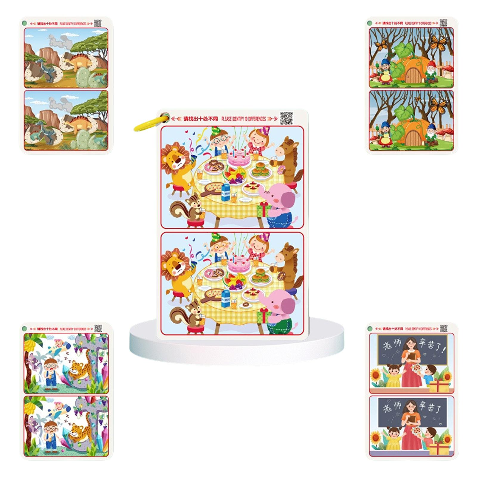 

32 карточки для тренировки внимания. Игра «Найди отличия». Для детей от 3 лет. Карточки «Найди отличия». Развитие наблюдательности. 4