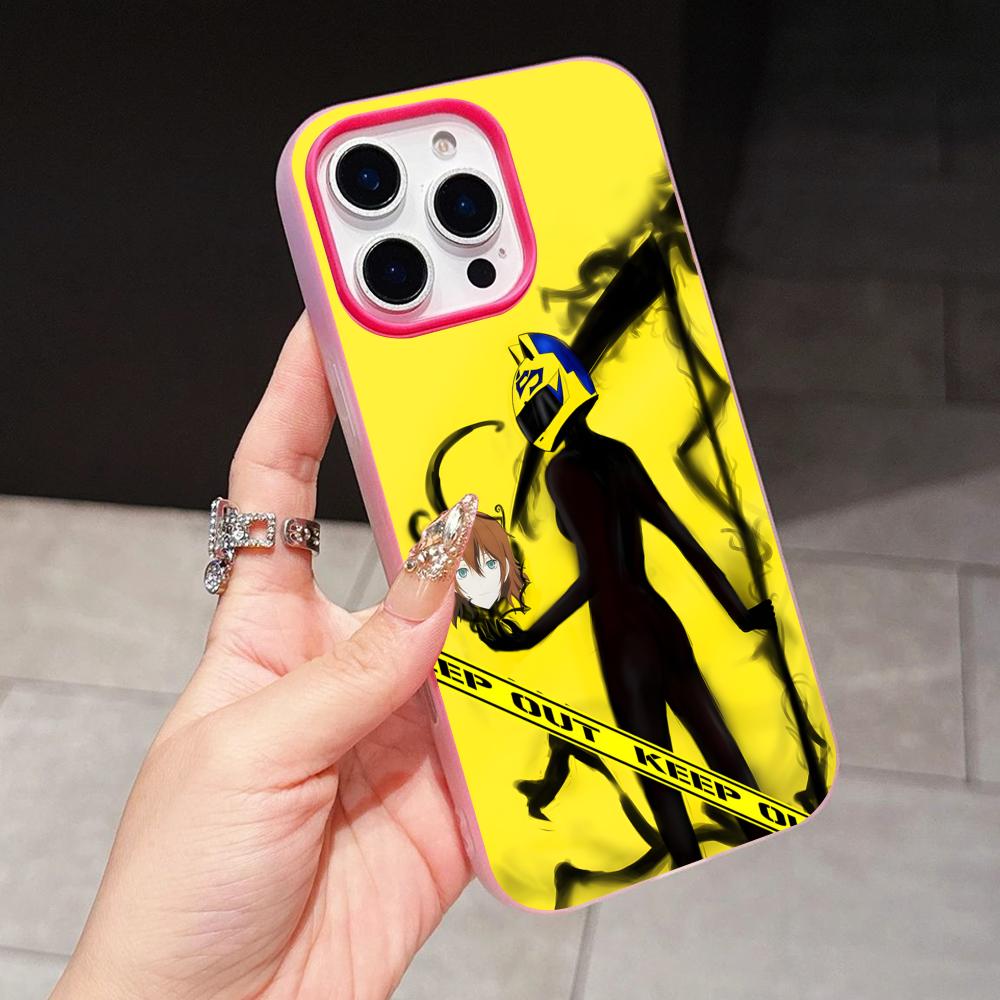 

Anime Durarara Phone Case for iPhone 17 16 15 14 13 12 11 Air Pro Max Plus Jelly Double layer Rose Red Cover iPhone 15 Plus