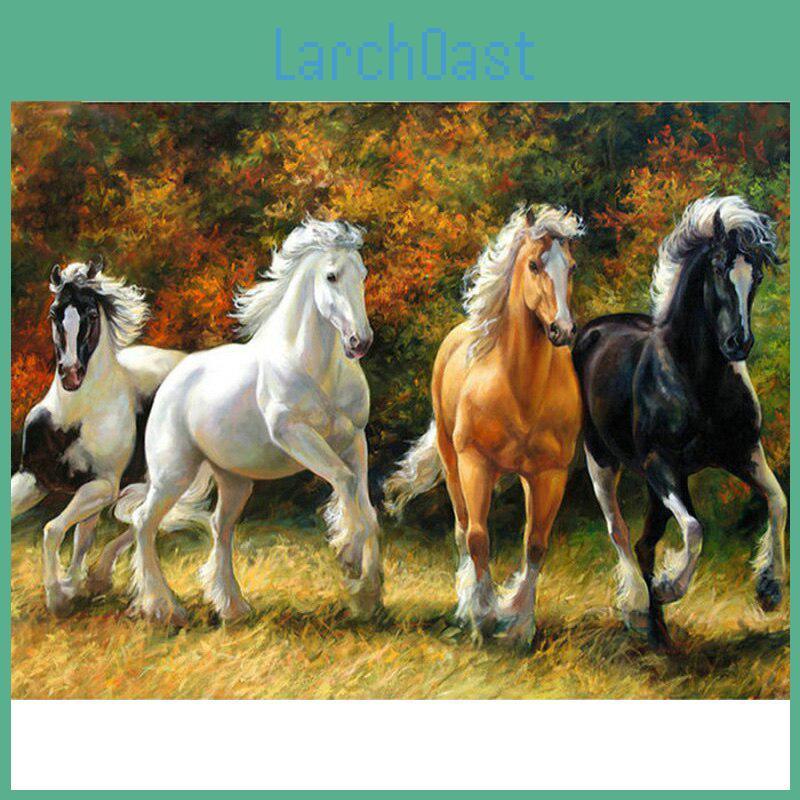 Diamond Drill Full 5d Painting Horse Pasted Diamond Embroidery