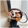 Capybara Cute Puppy Animal Plush Doll Crossbody Handbag For Playtime Girls
