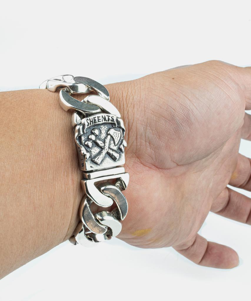 Sheen666 566 Chain Silver Bracelet