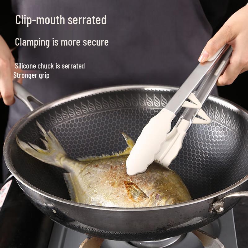 Lanshengjia 14-inch Silicone Food Tongs Set